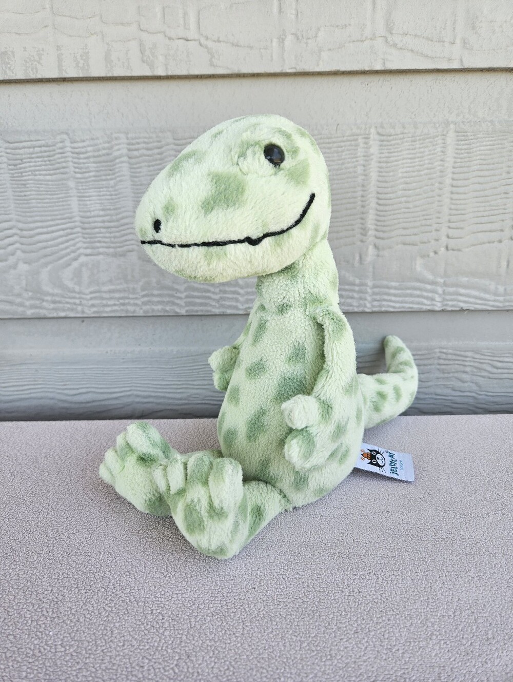 Jellycat Gunner Gecko Green Spot Lizard Reptile Plush Stuffed Animal 11"